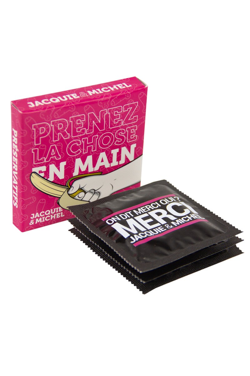 Pochette de 3 préservatifs Jacquie et Michel