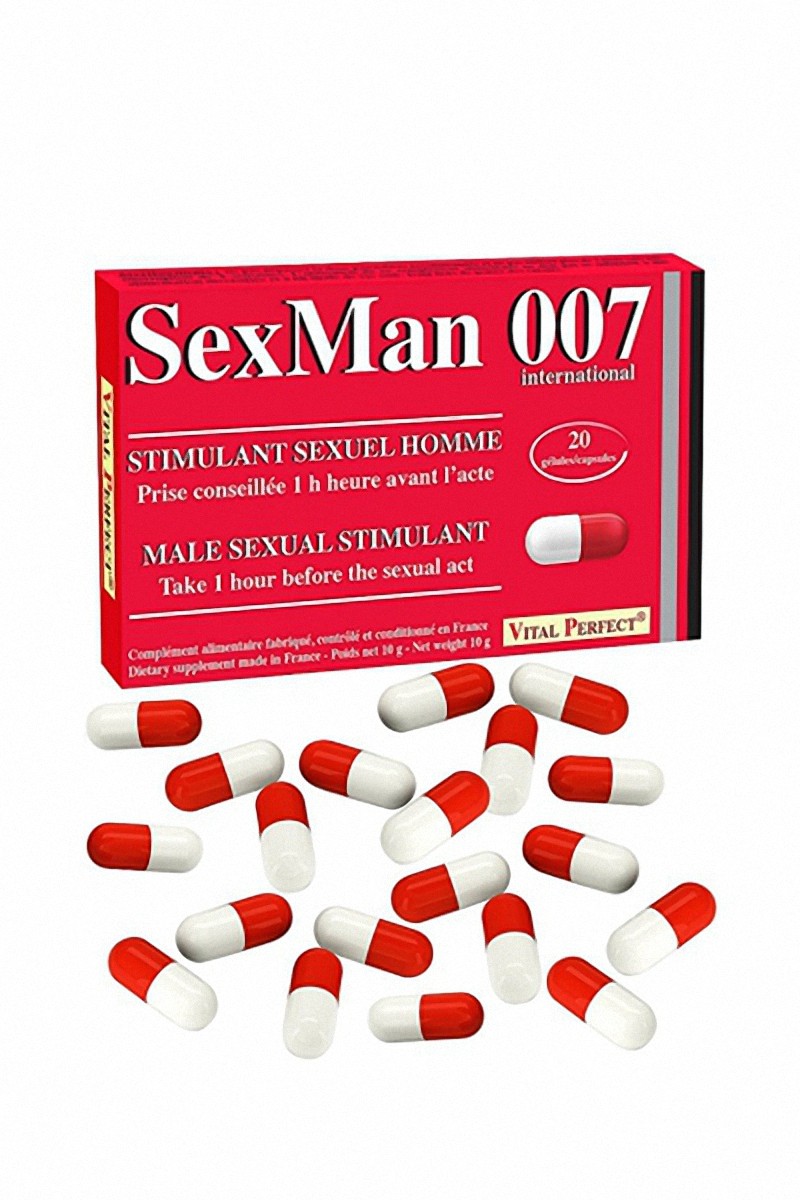 Aphrodisiaque SexMan 007 (20 gélules)