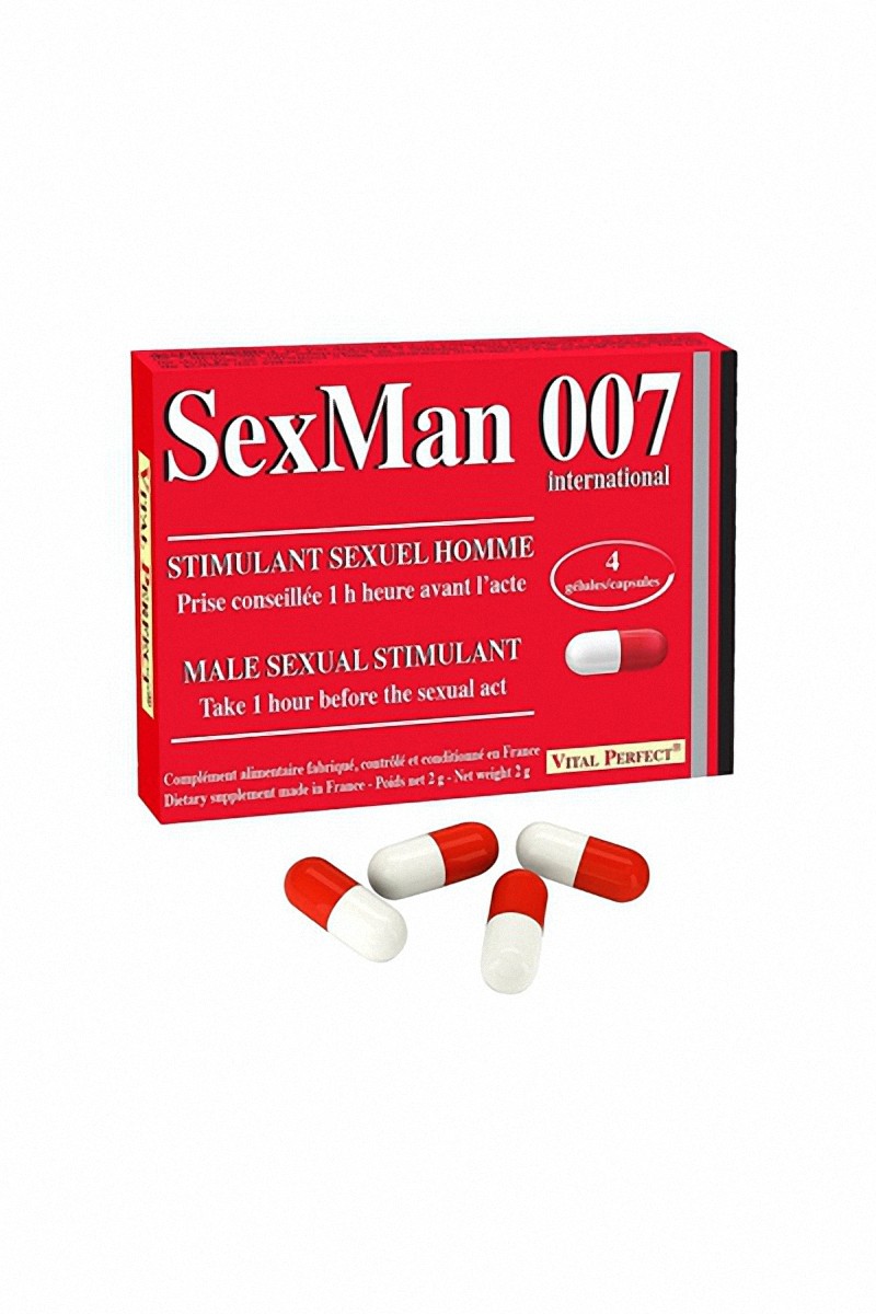 Aphrodisiaque SexMan 007 (4 gélules)