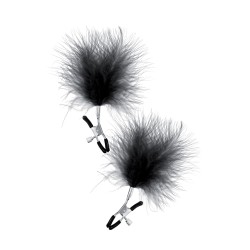 Pinces à seins plumeau noir...