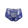 Tanga sexy bleu à laçage