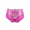 Tanga sexy rose à laçage