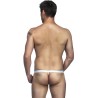 String blanc avec poche pour pénis