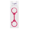Menottes silicone stretchy - rose