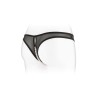 String ouvert avec perles Sophie - noir