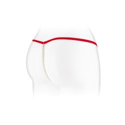 String avec perles Venusina - rouge
