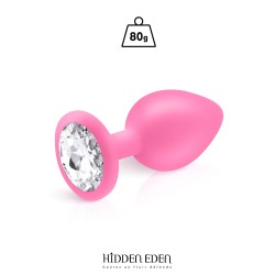 Plug bijou silicone rose L...