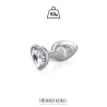 Plug bijou coeur aluminium S - Hidden Eden