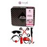 Kit BDSM 8 pièces - Rouge & Noir