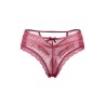 Tanga bordeaux dentelle - Paris Hollywood
