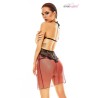 Robe lingerie rouge et noire Fantasme - Anaïs