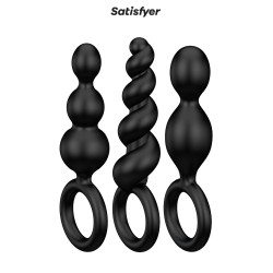 Set de 3 plugs noirs Booty...