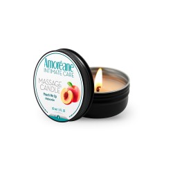 Bougie de massage pêche -...