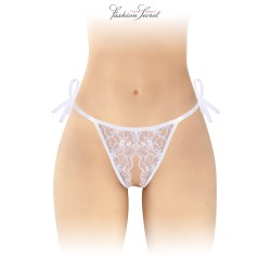 String blanc ouvert à nouer...