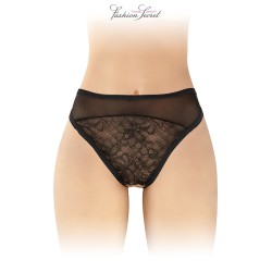 Tanga noir ouvert Ava -...