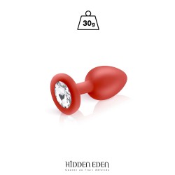 Plug bijou silicone rouge S...