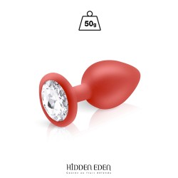 Plug bijou silicone rouge M...