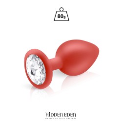 Plug bijou silicone rouge L...