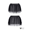 Mini jupe noire en maille transparente - Regnes