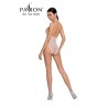 Body résille ouvert BS087 - Blanc