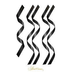 5 liens satin noir - Sweet...