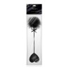 Tapette coeur avec pompon noir - Sweet Caress