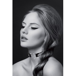 Collier strass et coeur -...
