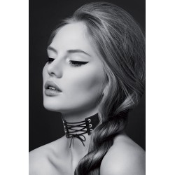 Collier large lacé devant -...