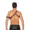 Harnais Gladiator rouge et noir - Ouch!