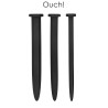 Set de 3 plugs urétraux Grands clous - Ouch!