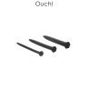 Set de 3 plugs urétraux Grands clous - Ouch!