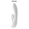 Vibro Rabbit connecté Double Flex blanc - Satisfyer