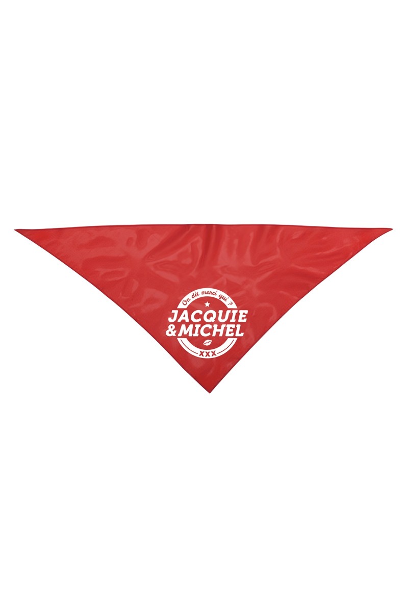 Bandana rouge Jacquie & Michel