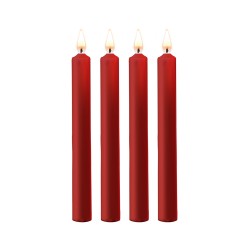 4 bougies SM rouges Large -...