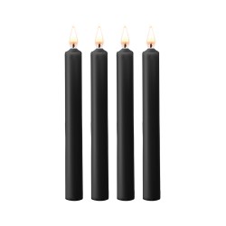4 bougies SM noires Large -...