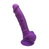 Gode double densité violet 17,5 cm - SilexD