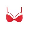 Soutien-gorge push-up rouge V-10351 - Axami