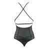 Body string tulle et dentelle noir V-10100 - Axami