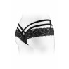 Tanga ouvert Anne - noir