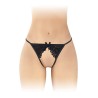String ficelle ouvert Sandra noir - Fashion Secret