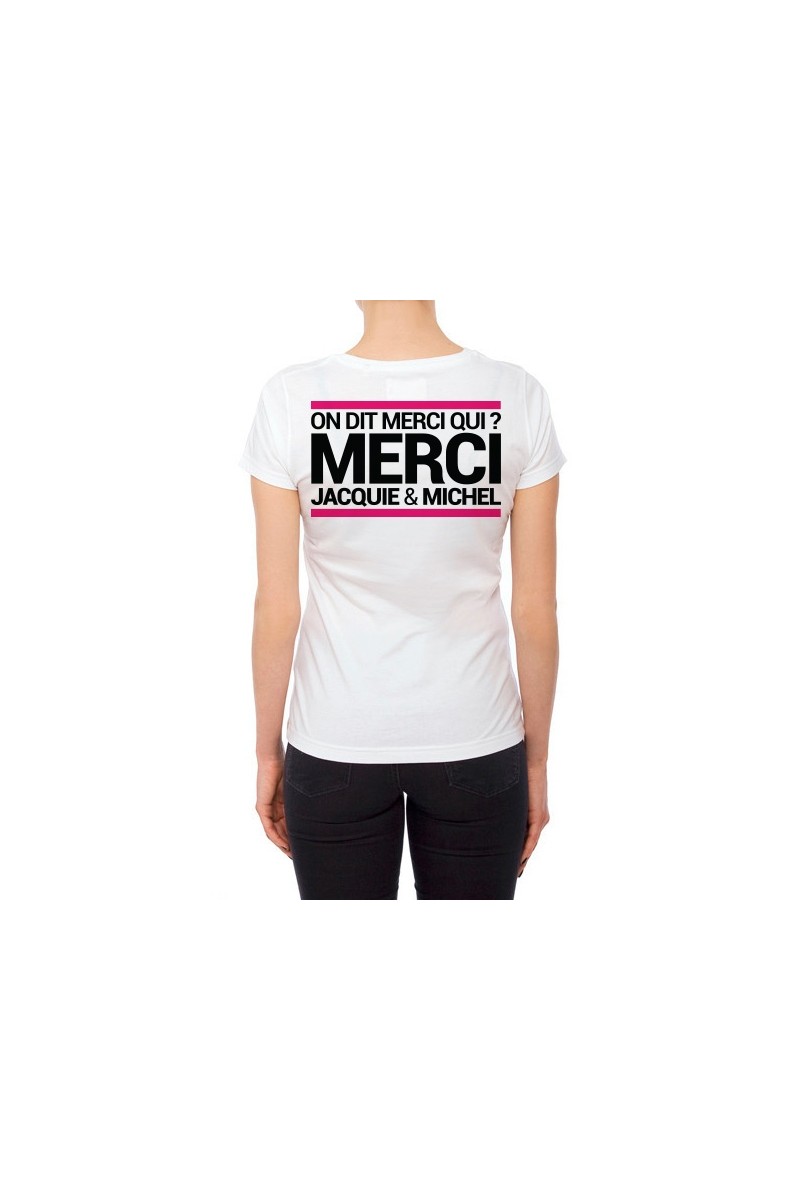 Tee-shirt  J&M blanc - spécial  femme