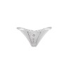 String ouvert à strass blanc