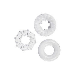 3 cockrings transparents -...