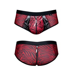 Shorty à zip en tulle zébré - Regnes