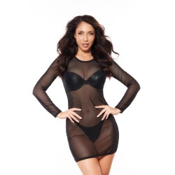 Robe tulle noir V-10639 -...