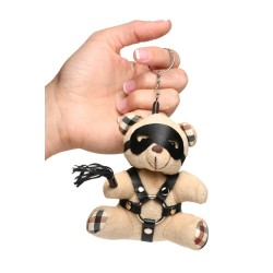 Porte-clés Teddy Bear BDSM avec martinet