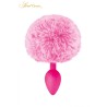 Plug queue de lapin - rose