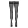 Bas autofixants noir Hold up 3 - Cotelli Legwear