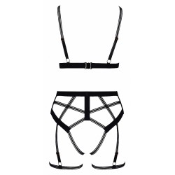  Set lingerie BDSM harnais noir - Cotelli Lingerie