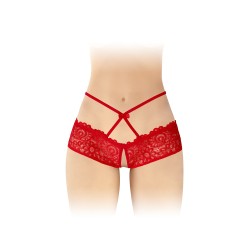 Culotte ouverte rouge Celia - Fashion Secret